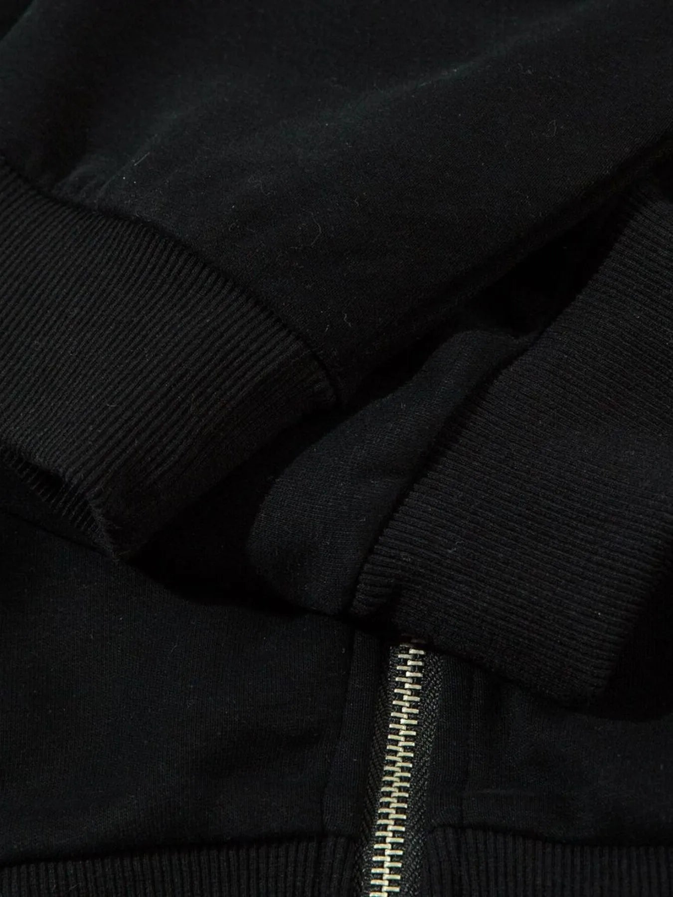 Men's Color Block Letter Graphic Zip-Up Hoodie - Velora