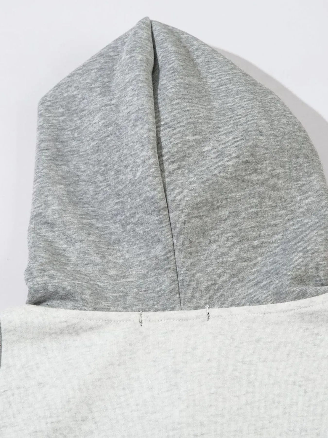 Men's Color Block Letter Graphic Zip-Up Hoodie - Velora