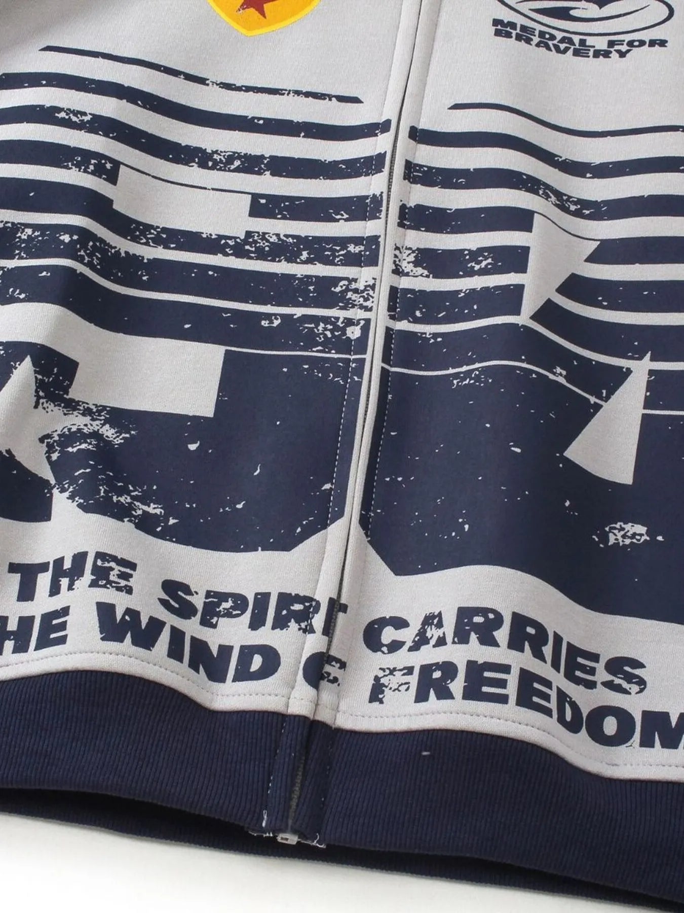 Men's Contrast Drawstring Zip-Up Hoodie - Velora