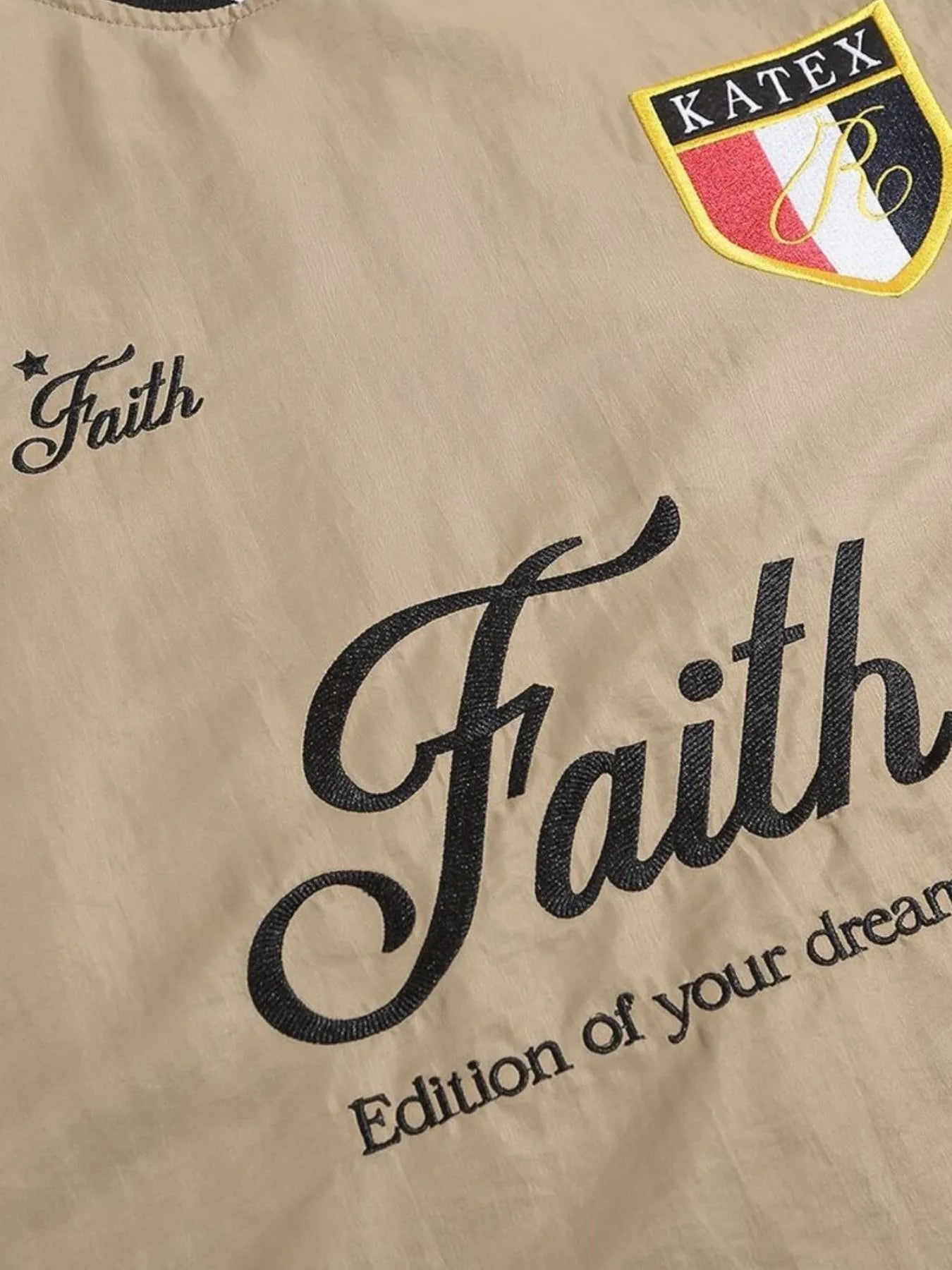 Men's Contrast Pullover Windbreaker with Embroidered Deatil - Velora