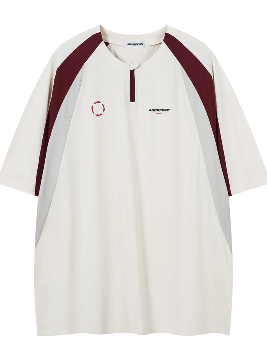 Men's Contrast Short Sleeve T-Shirt - Velora Luxury Fashion