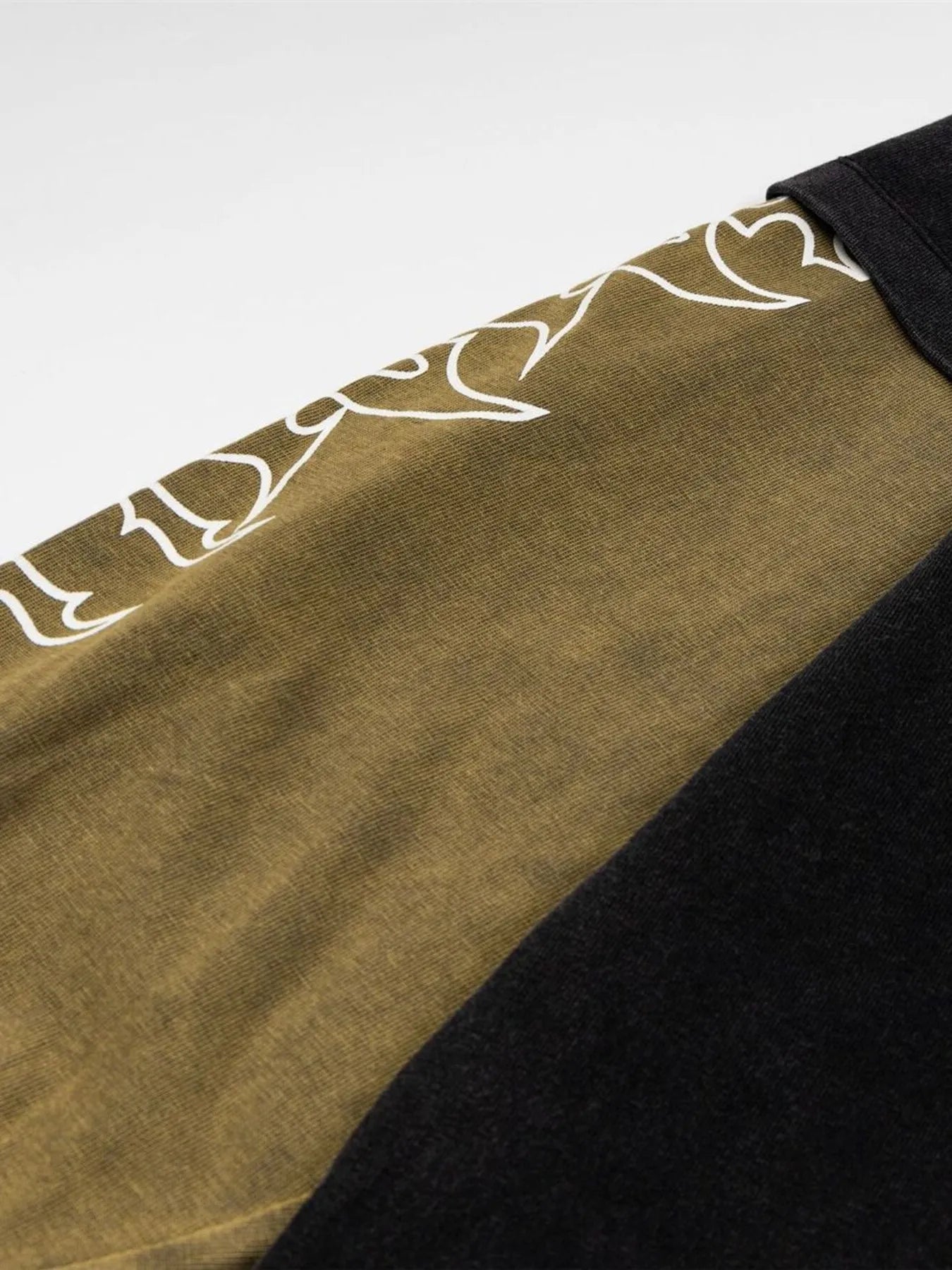 Men's Contrast Sleeve Round Neck Sweatshirt - Velora