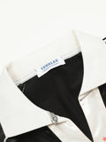 Men's Contrast Striped Long Sleeve Polo - Velora Luxury Fashion