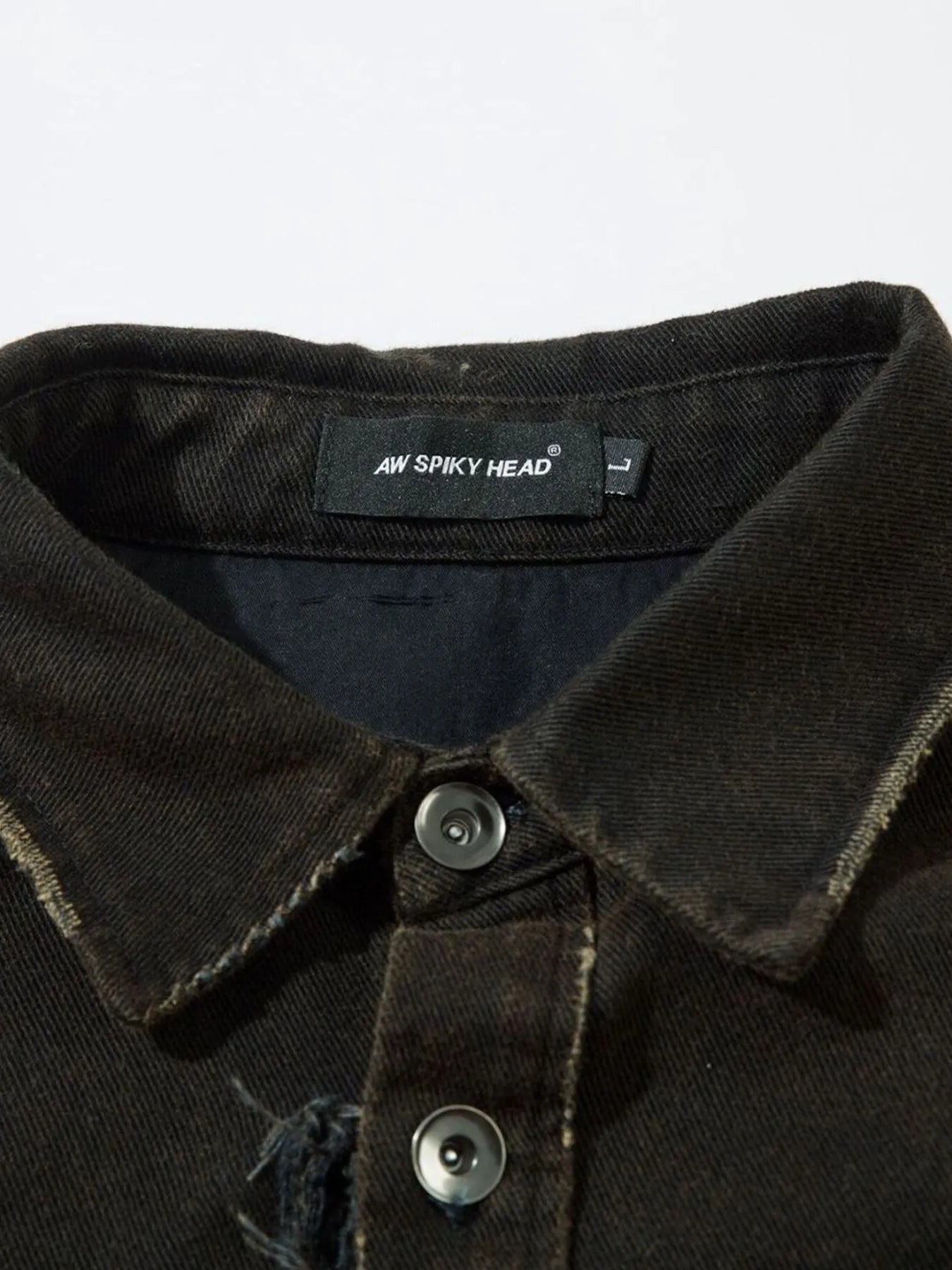 Men's Cross Button Up Oversized Denim Shirt - Velora Luxury Fashion