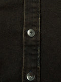 Men's Cross Button Up Oversized Denim Shirt - Velora Luxury Fashion