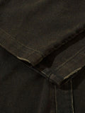 Men's Cross Button Up Oversized Denim Shirt - Velora Luxury Fashion