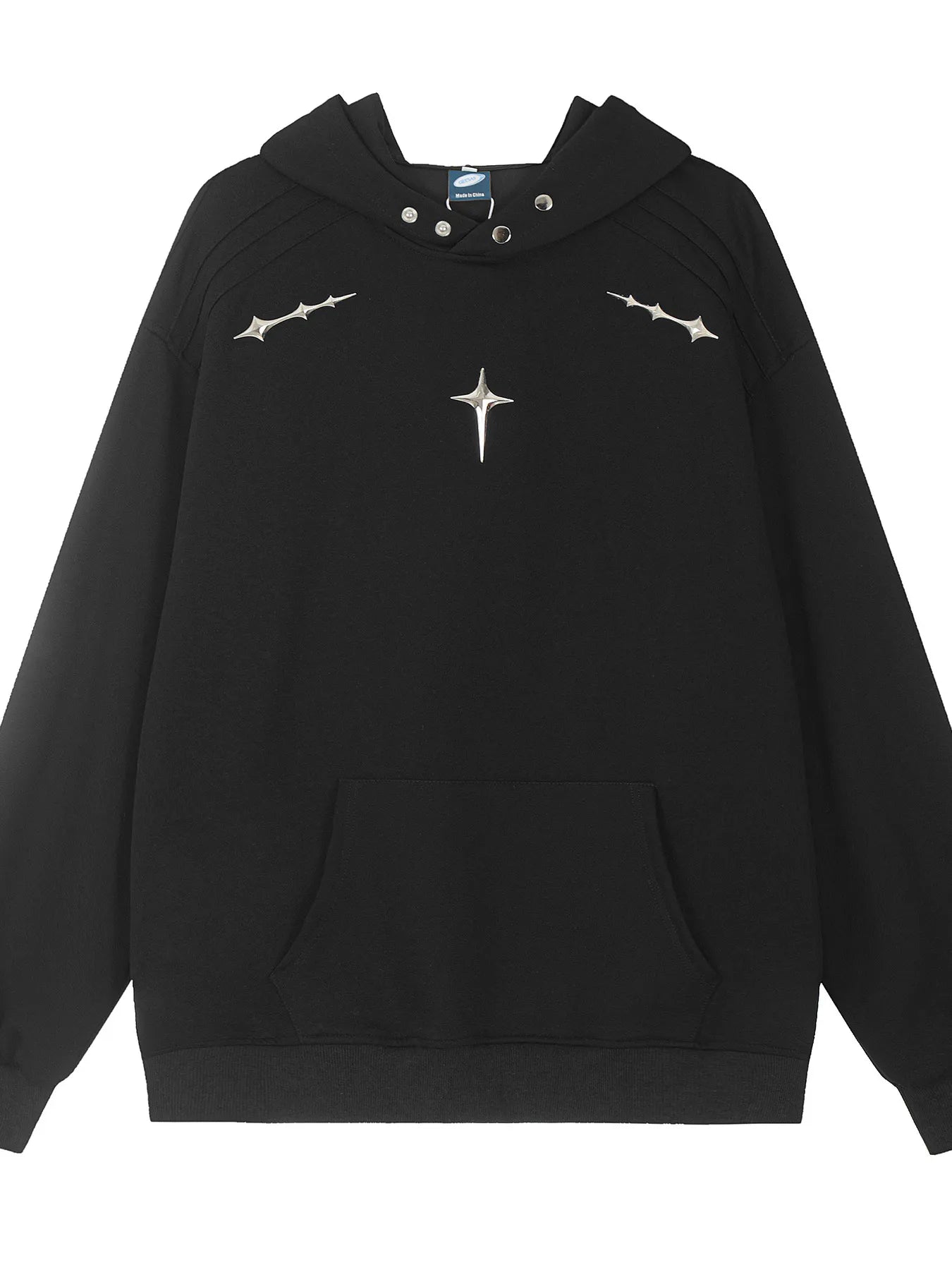 Men's Cross Star Kangaroo Pocket Hoodie - Velora