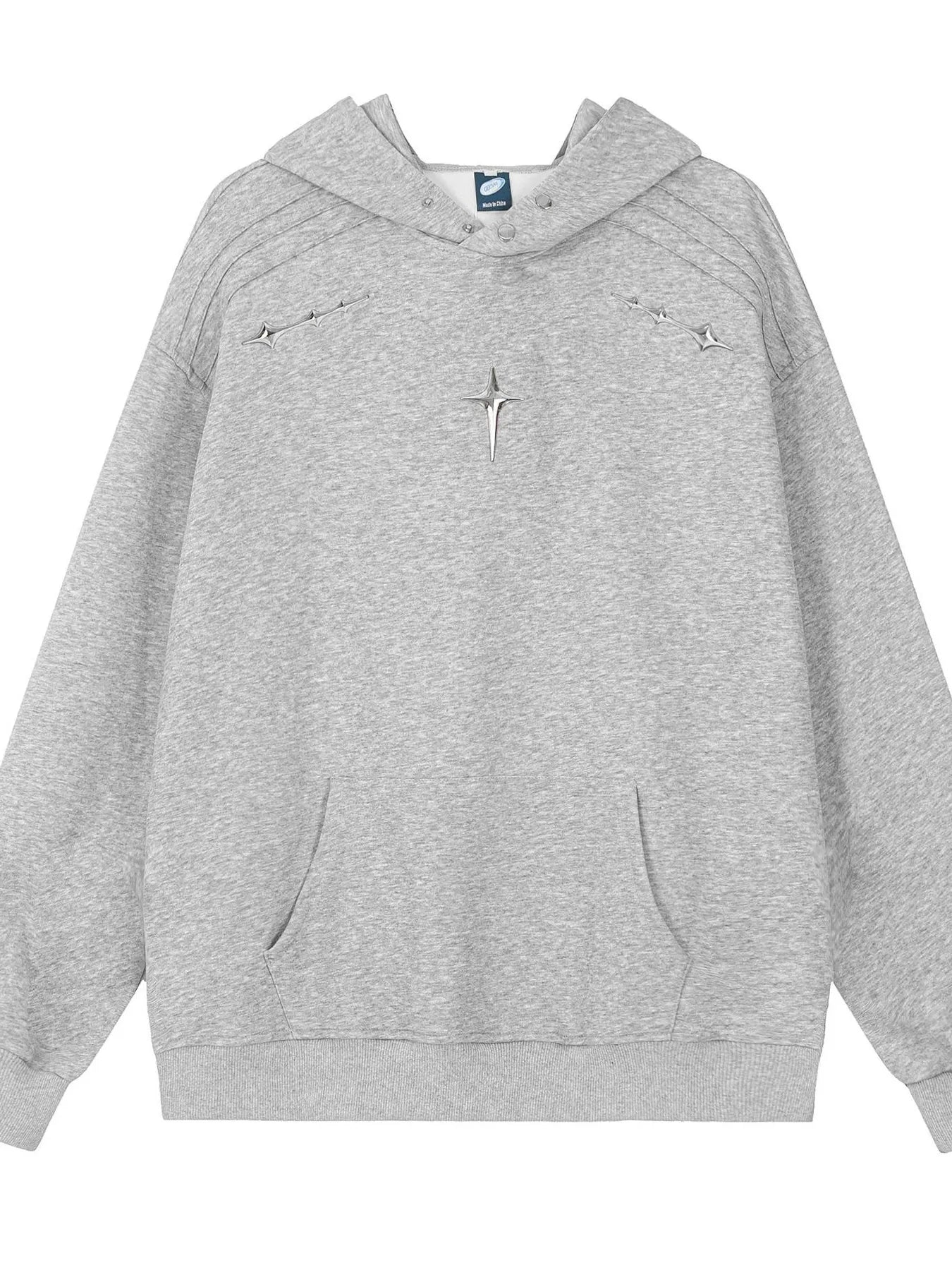 Men's Cross Star Kangaroo Pocket Hoodie - Velora