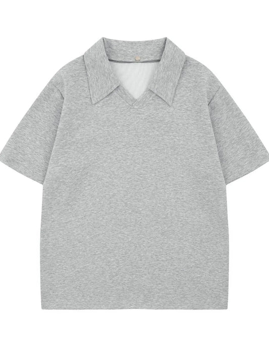 Men's Detachable Collar Short Sleeve Top - Velora