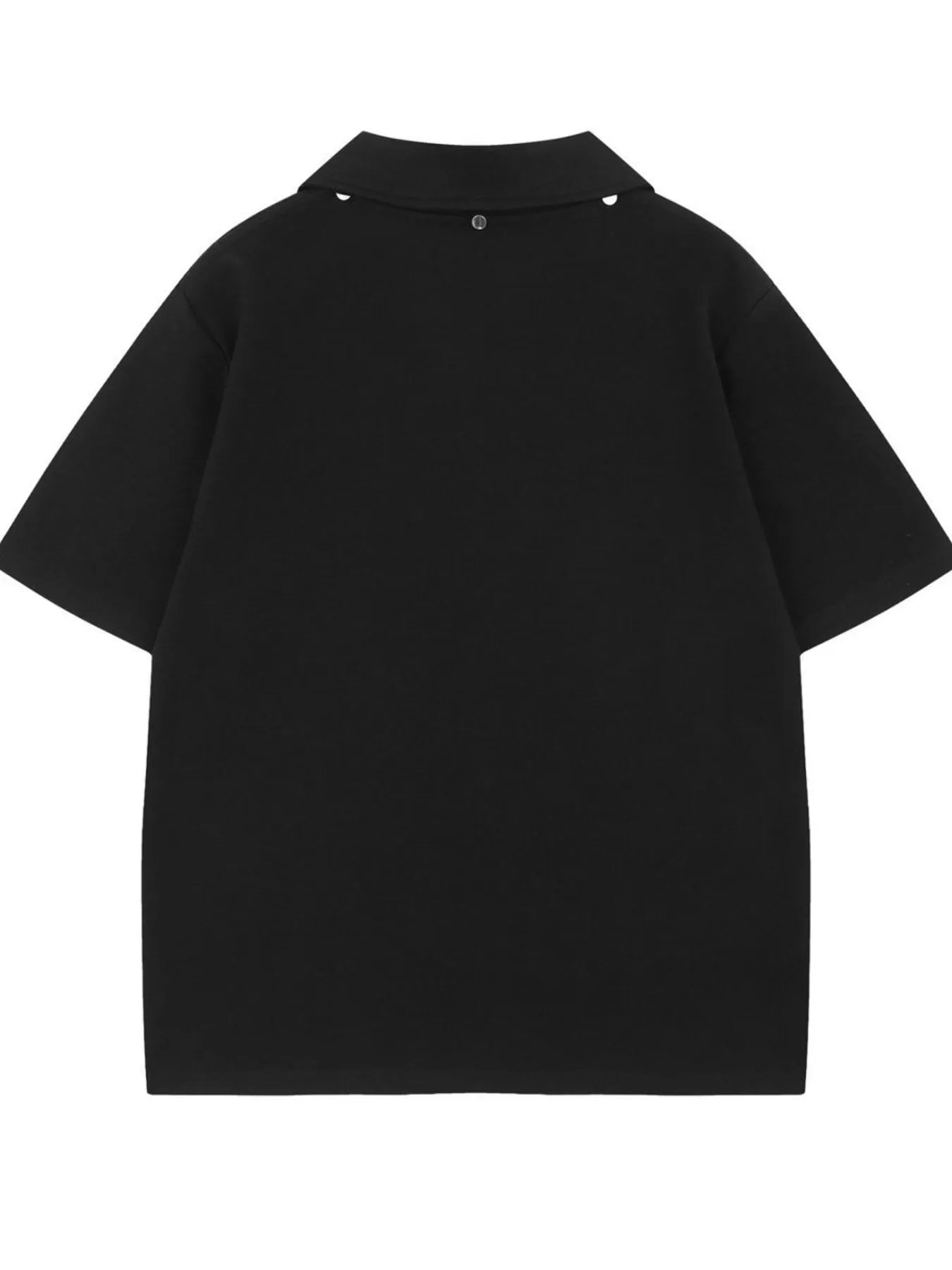 Men's Detachable Collar Short Sleeve Top - Velora