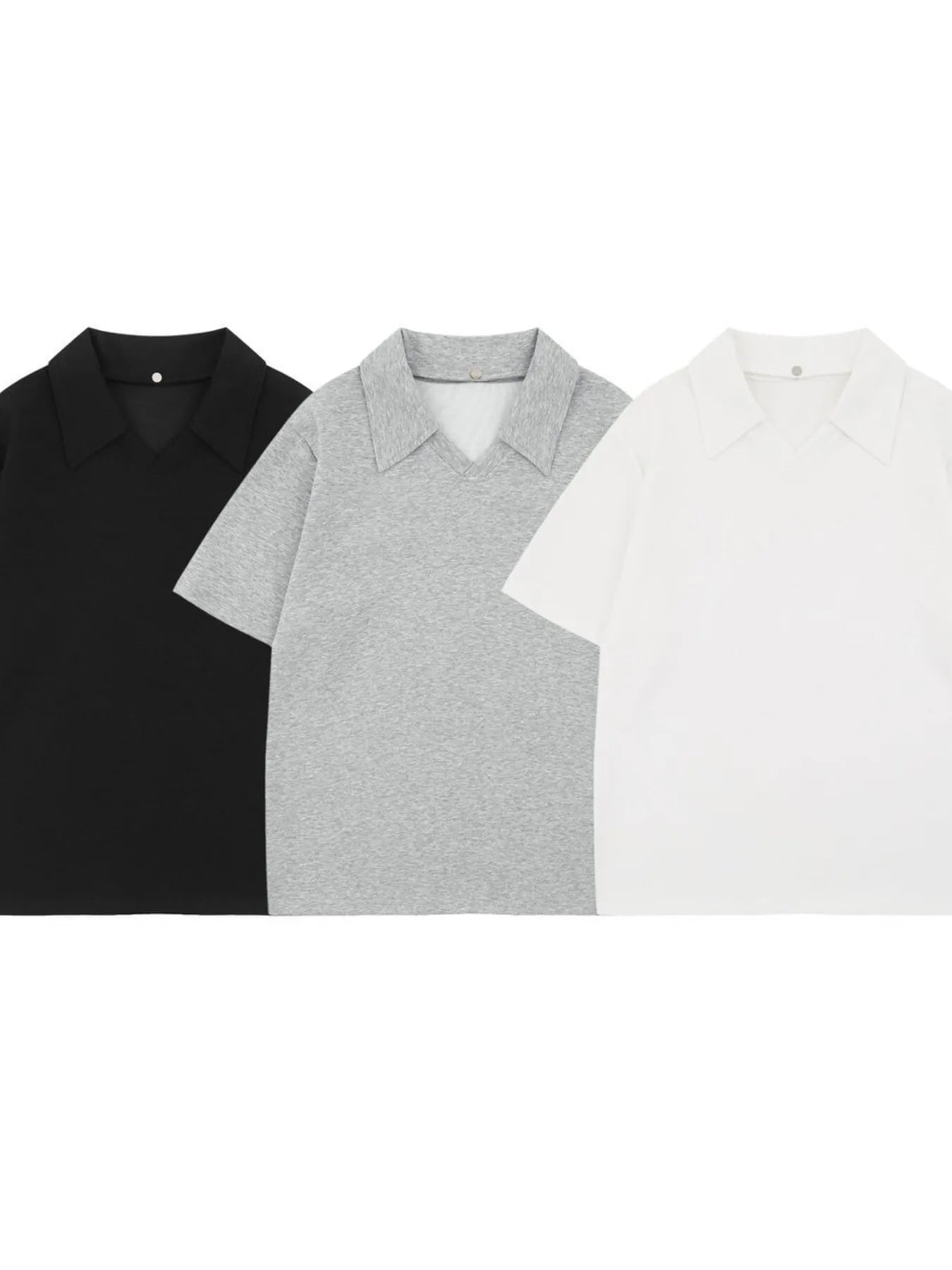 Men's Detachable Collar Short Sleeve Top - Velora