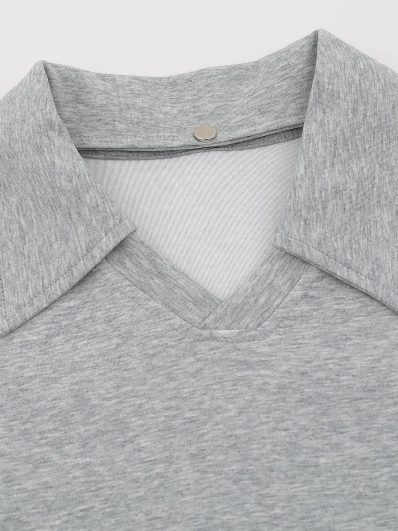 Men's Detachable Collar Short Sleeve Top - Velora