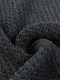 Men's Distressed Knit Vest with Frayed Edges - Velora Luxury Fashion
