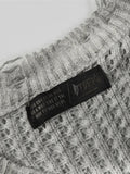 Men's Distressed Knit Vest with Frayed Edges - Velora Luxury Fashion