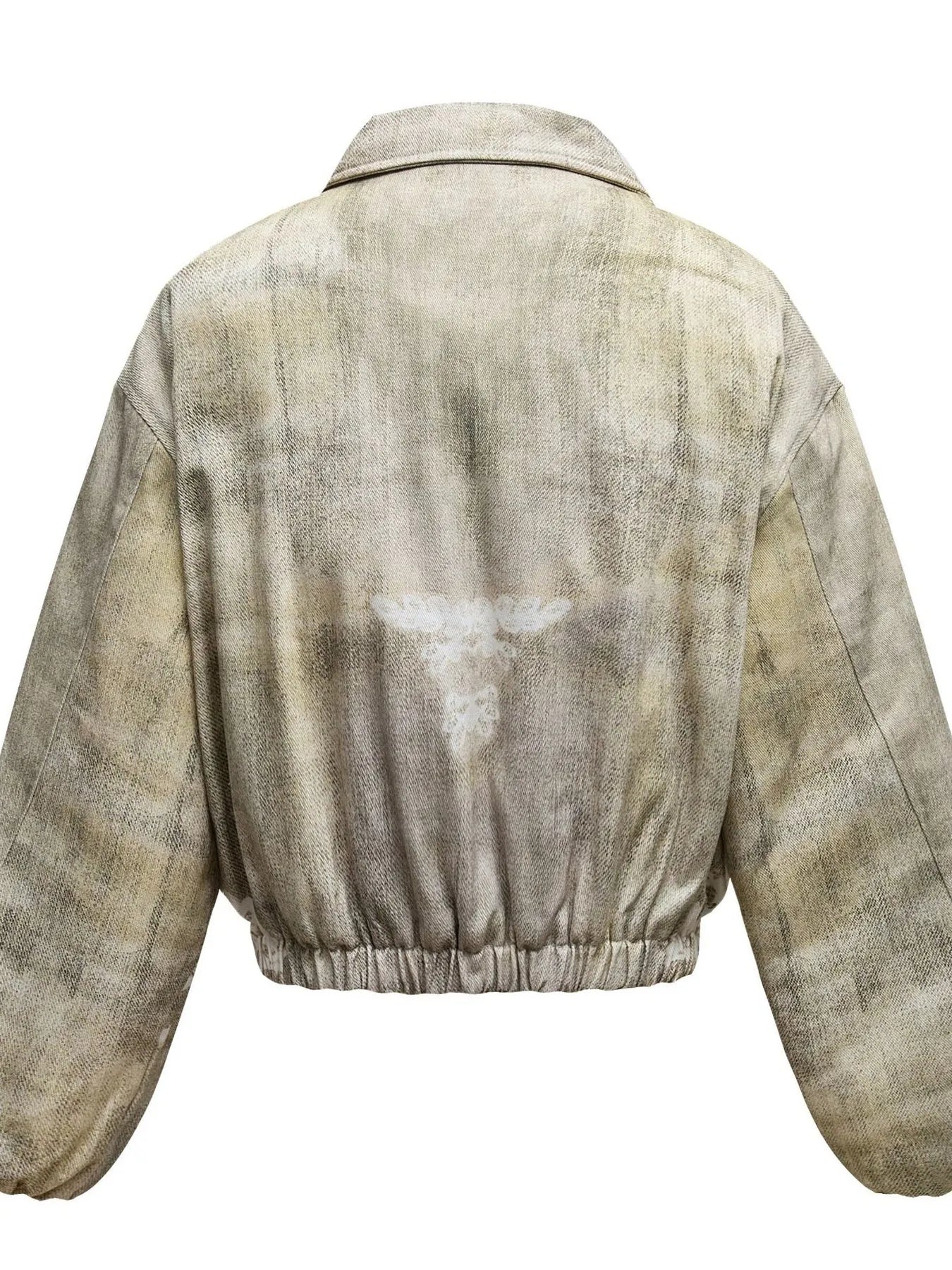 Men's Distressed Paint Splatter Zip Up Jacket - Velora Luxury Fashion