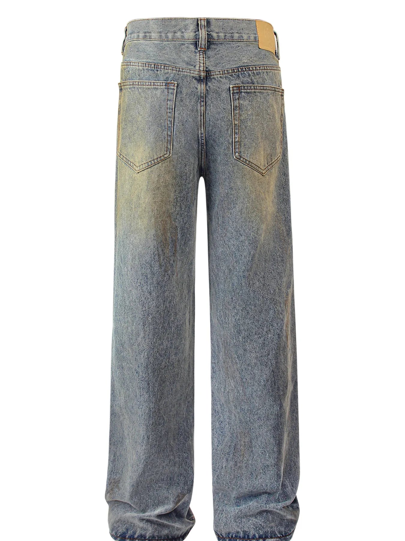 Men's Distressed Wide Leg Jeans - Velora Luxury Fashion