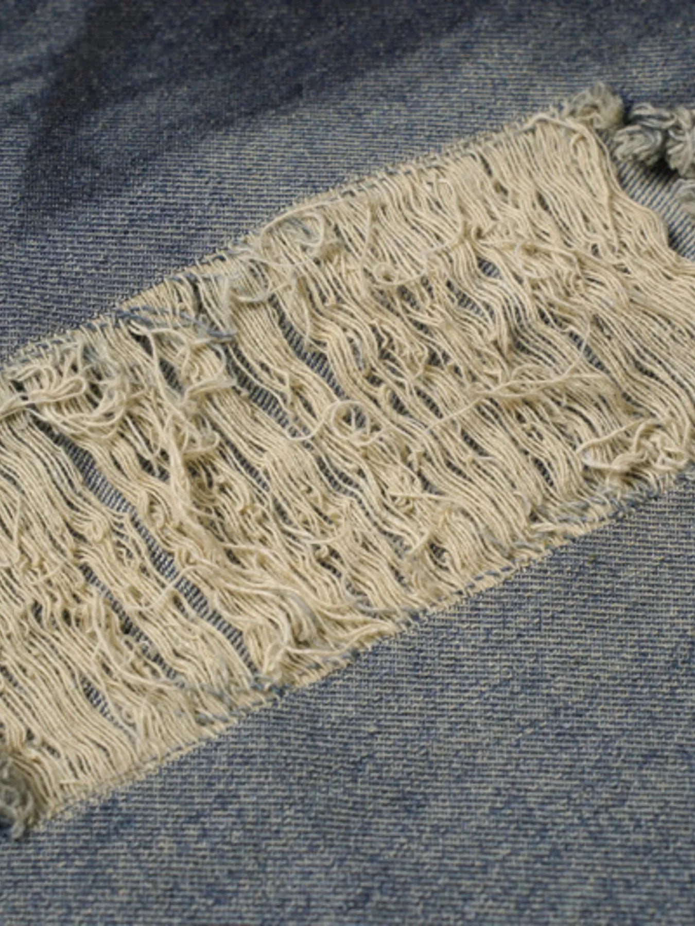 Men's Distressed Wide Leg Vintage Wash Jeans - Velora Luxury Fashion