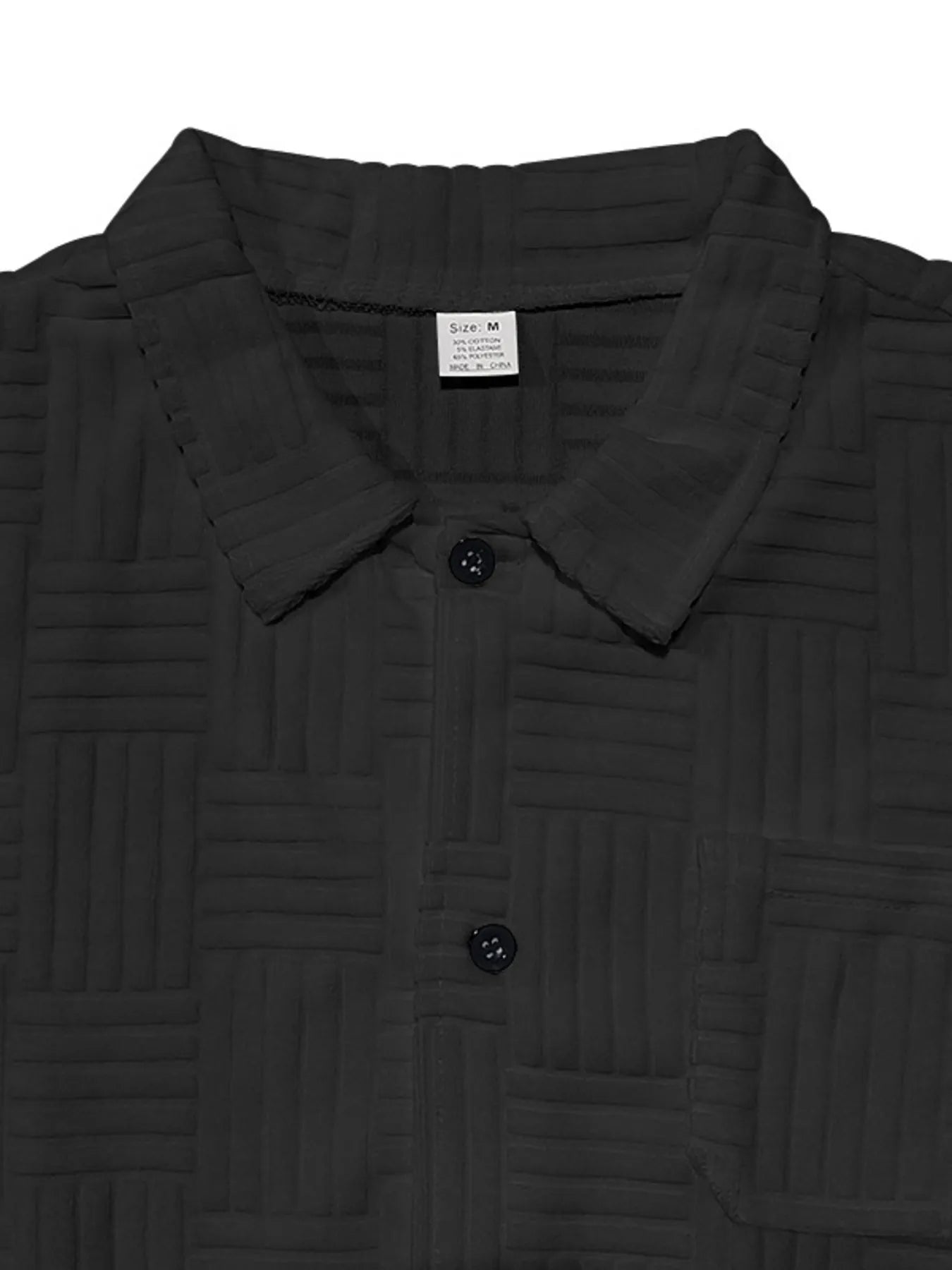 Men's Full Size Button Up Short Sleeve Top and Shorts Set Plus Size - Velora Luxury Fashion