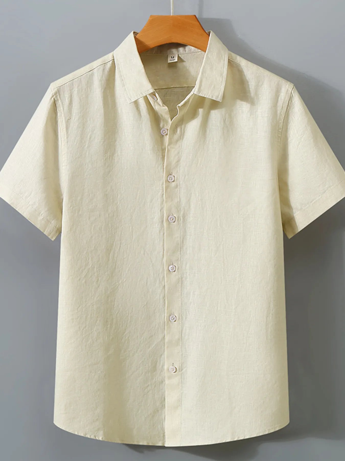 Men's Full Size Short Sleeve Button-Up Shirt Plus Size - Velora Luxury Fashion