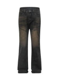 Men's Full Size Vintage Wash Bootcut Denim Jeans Plus Size - Velora Luxury Fashion