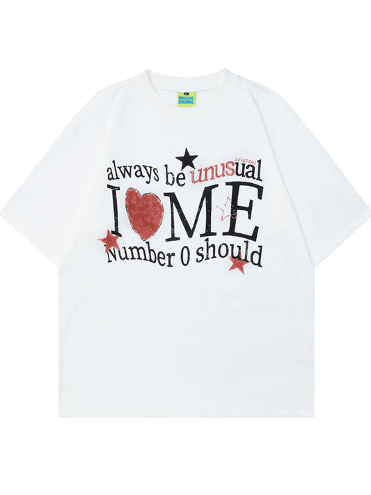 Men's Graphic Round Neck Short Sleeve T-Shirt - Velora Luxury Fashion