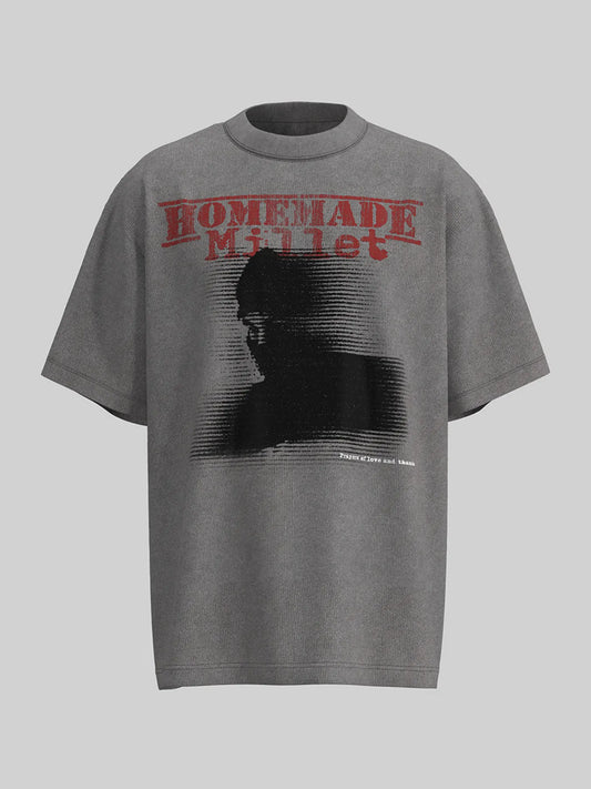 Men's Graphic Round Neck Short Sleeve T-Shirt - Velora Luxury Fashion