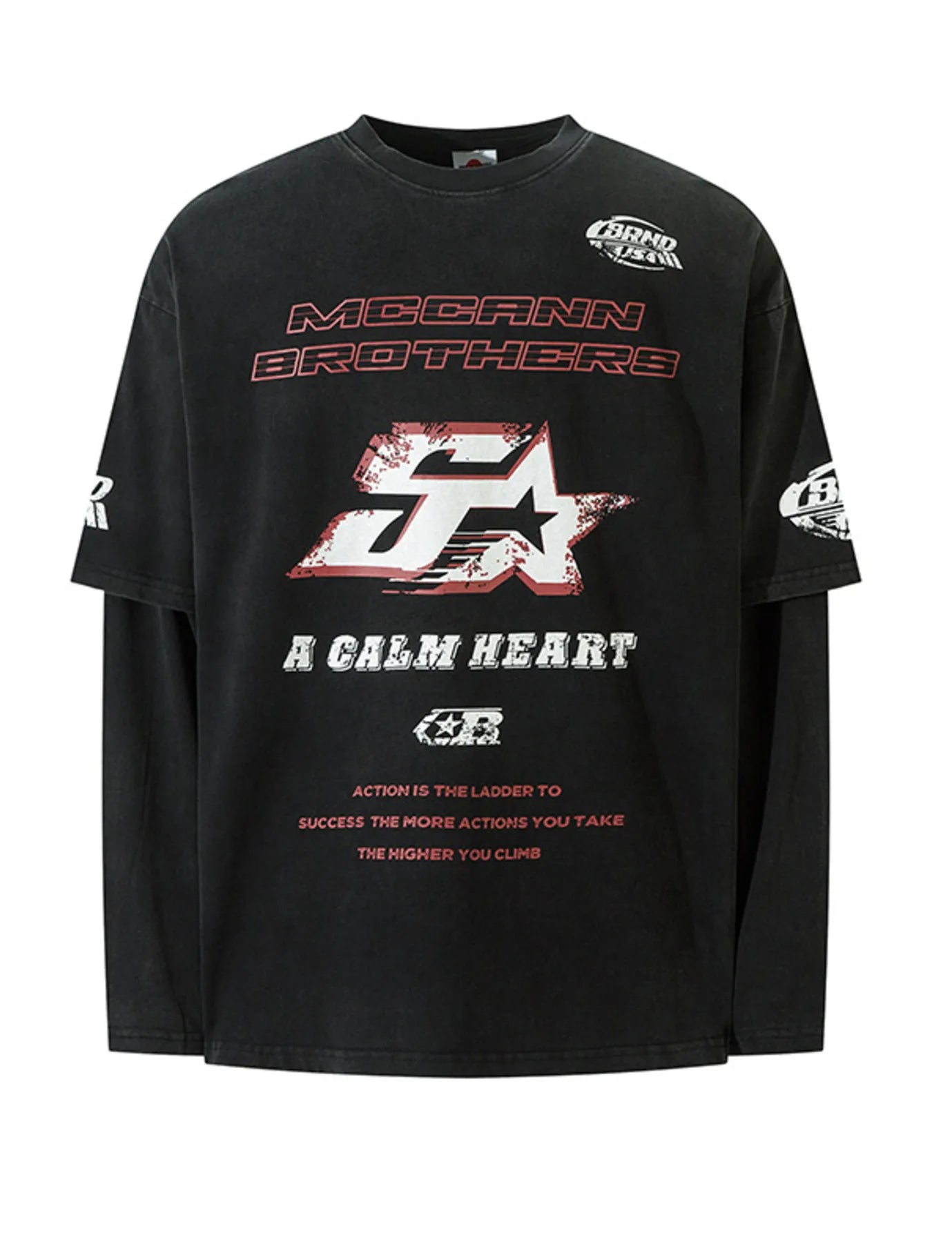 Men's Graphic Round Neck Short Sleeve T-Shirt - Velora Luxury Fashion