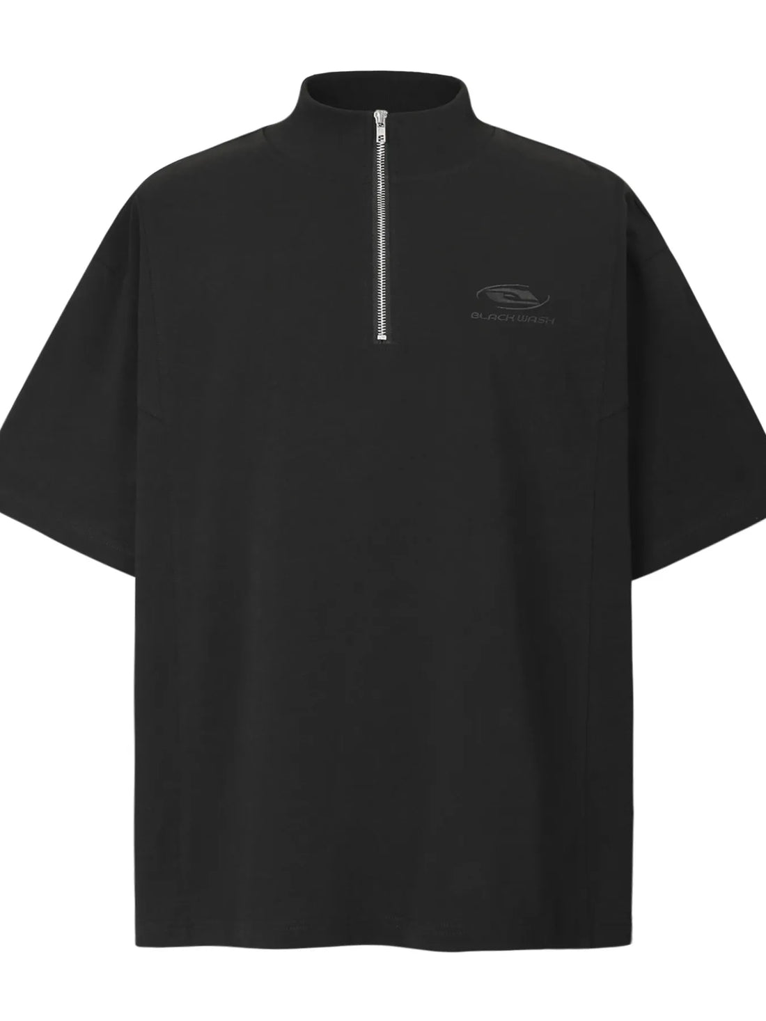 Men's Half-Zip Mock Neck Short Sleeve T-Shirt - Velora Luxury Fashion