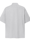 Men's Half-Zip Mock Neck Short Sleeve T-Shirt - Velora Luxury Fashion