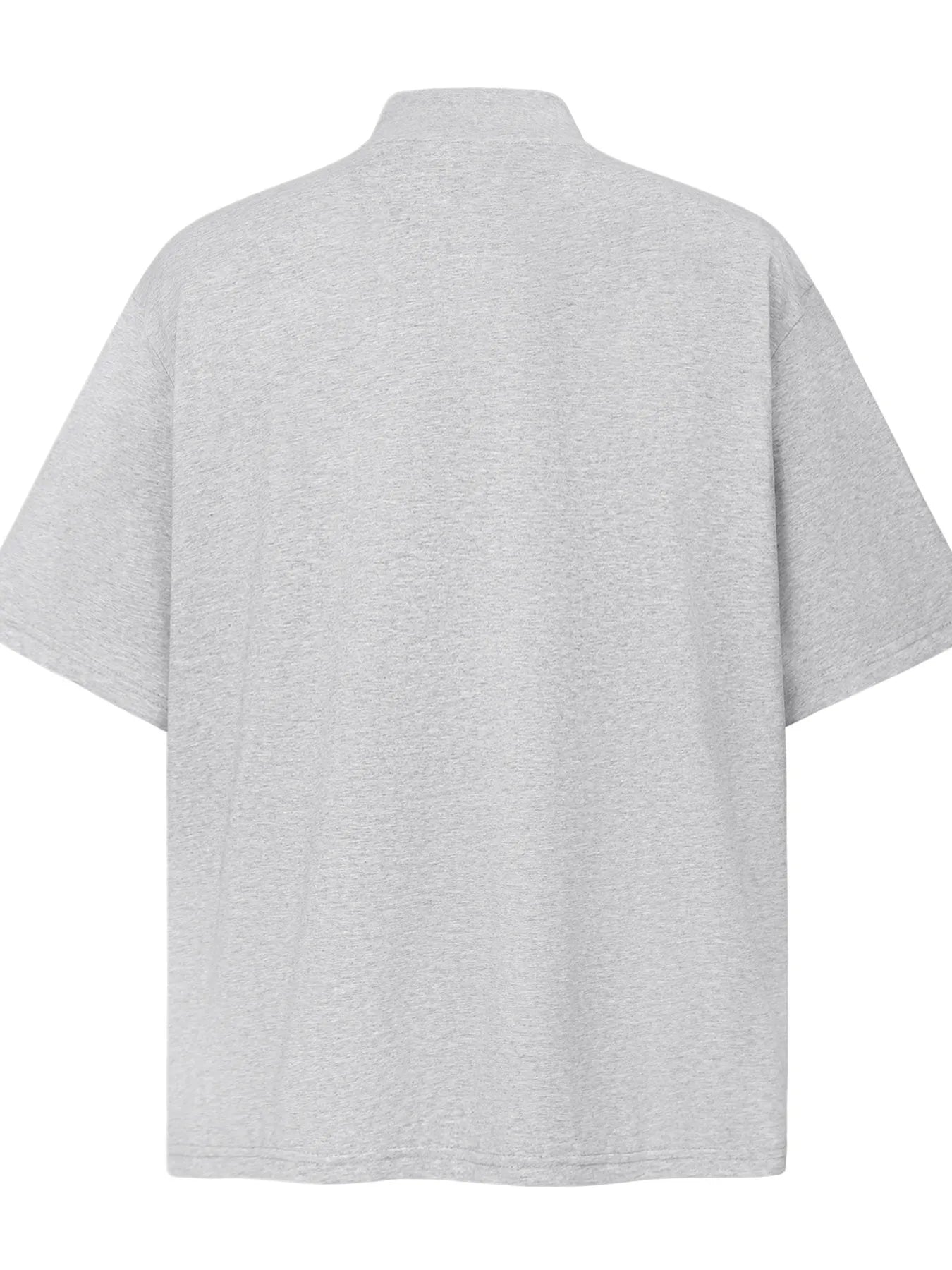 Men's Half-Zip Mock Neck Short Sleeve T-Shirt - Velora Luxury Fashion