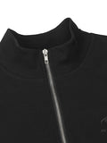Men's Half-Zip Mock Neck Short Sleeve T-Shirt - Velora Luxury Fashion