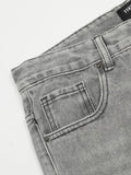 Men's High-Rise Wide Leg Washed Jeans - Velora Luxury Fashion