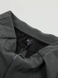 Men's High Waist Pleated Curved Pants - Velora Luxury Fashion