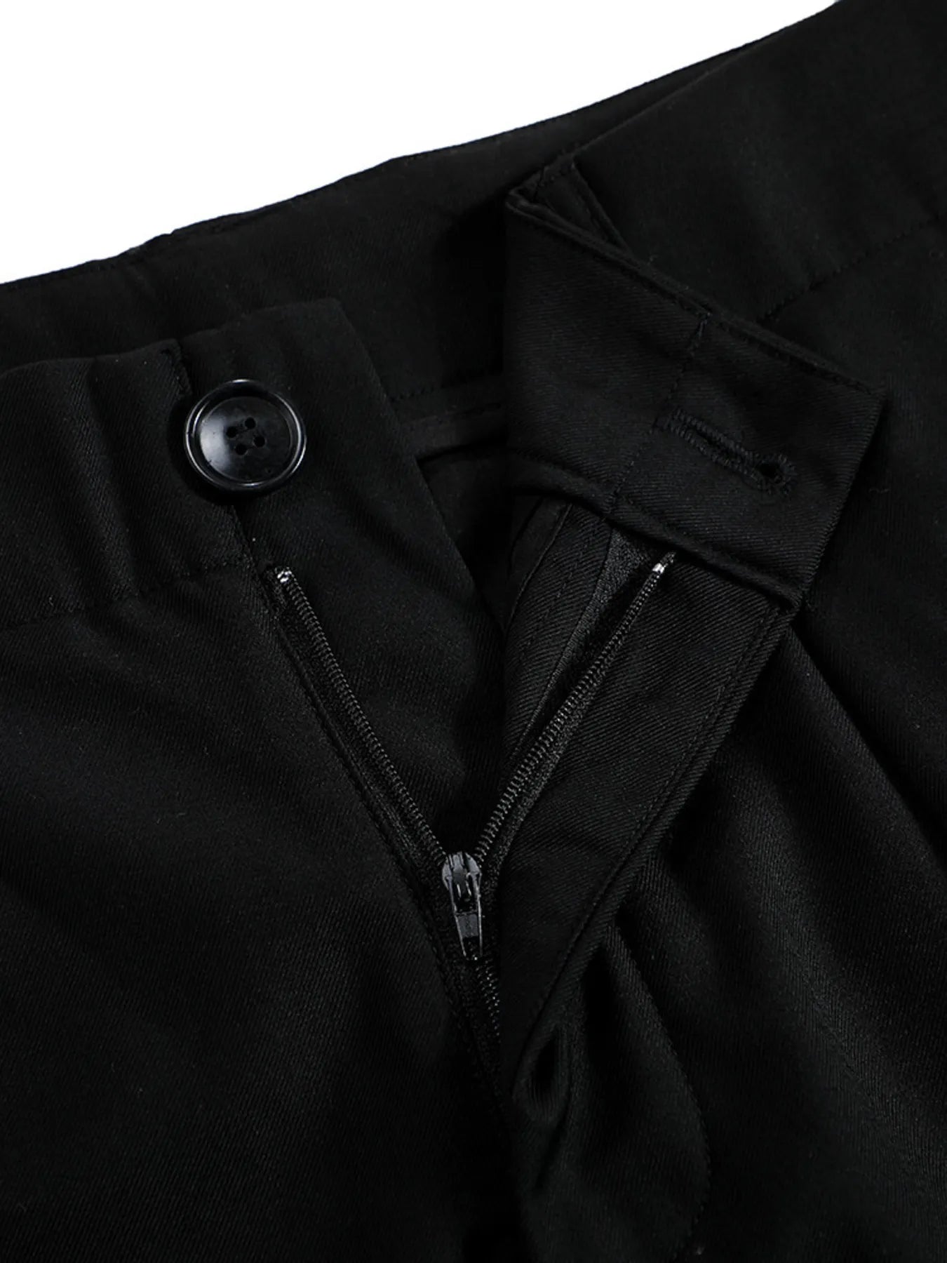 Men's High Waist Pleated Curved Pants - Velora Luxury Fashion