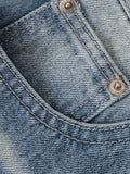 Men's High Waist Wide Leg Washed Jeans - Velora Luxury Fashion