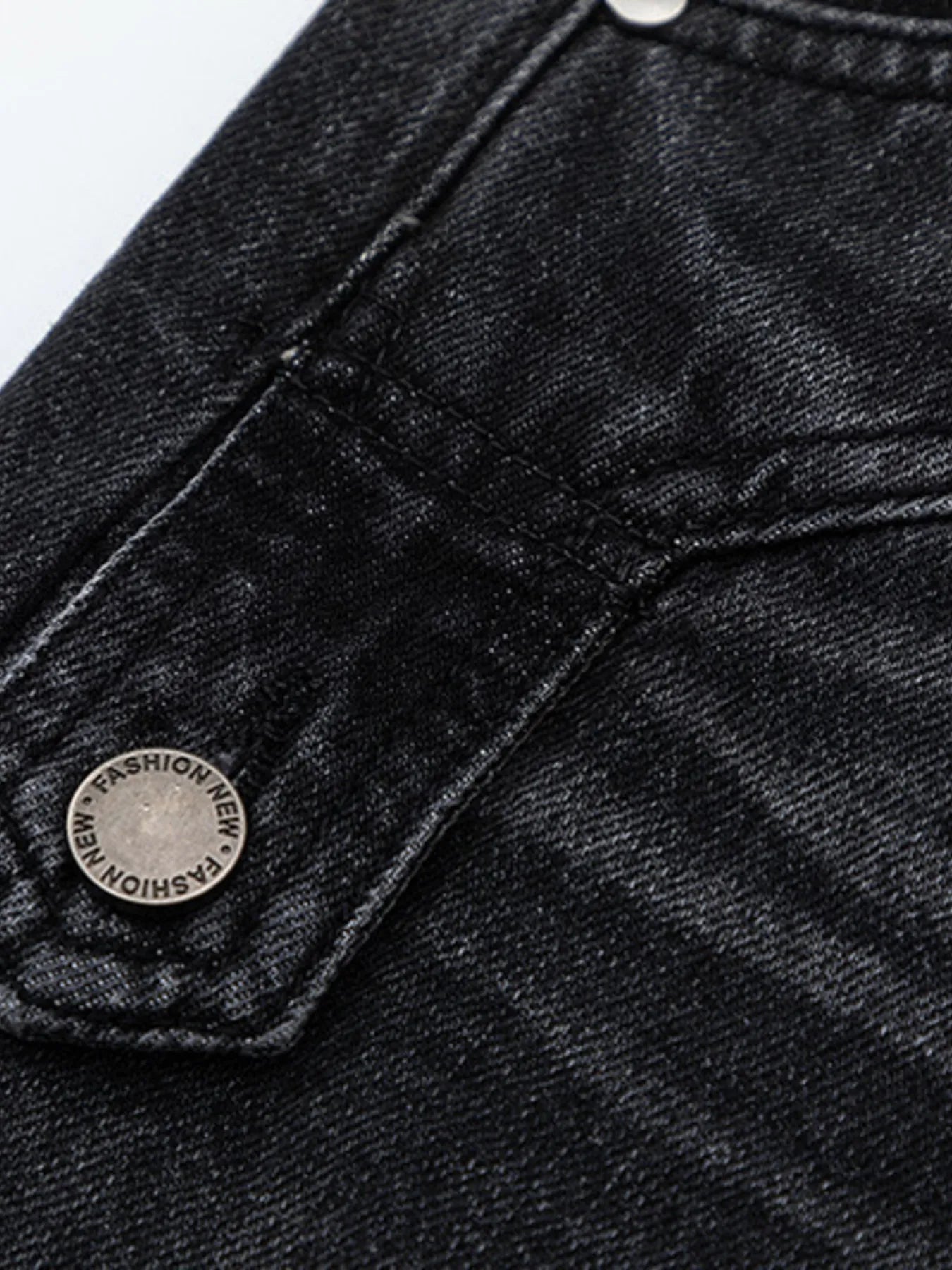 Men's High-Waisted Wide Leg Wash Jeans - Velora Luxury Fashion