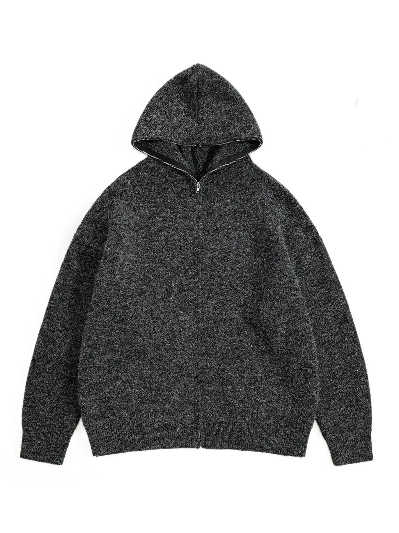 Men's Hooded Zip Up Knit Cardigan - Velora Luxury Fashion