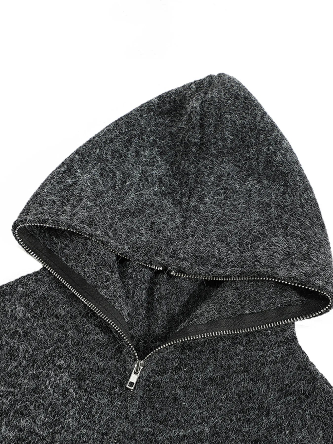 Men's Hooded Zip Up Knit Cardigan - Velora Luxury Fashion