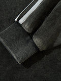 Men's Letter Graphic Long Sleeve T-Shirt - Velora Luxury Fashion