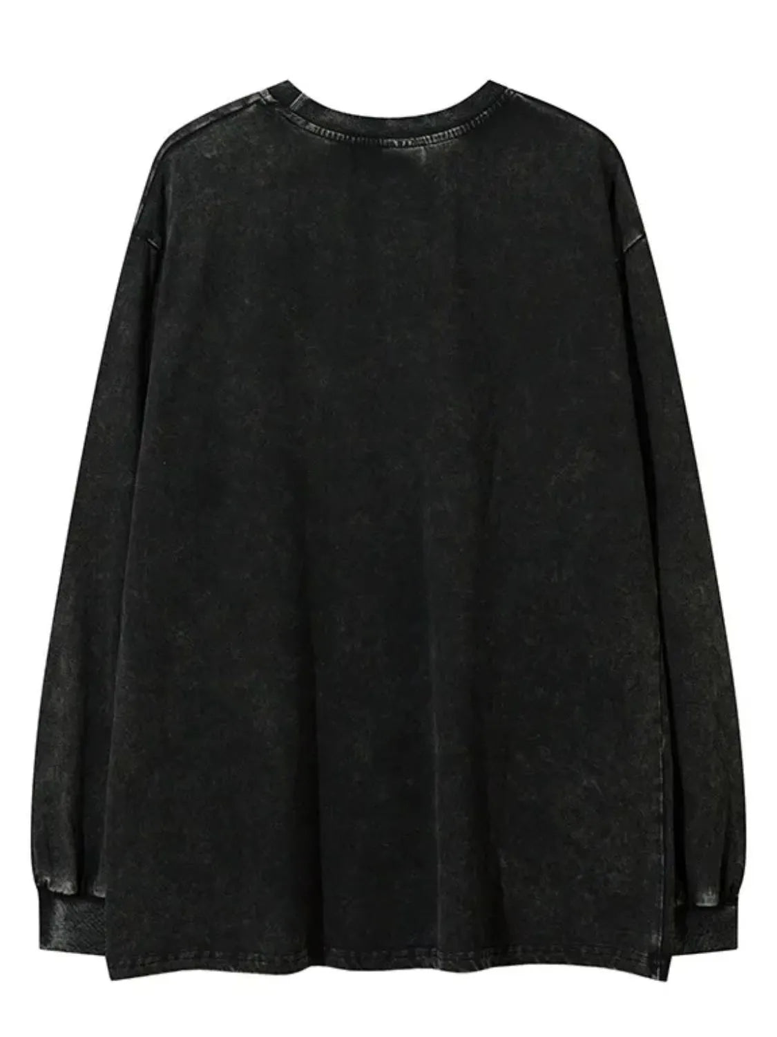 Men's Letter Graphic Round Neck Long Sleeve T-Shirt - Velora Luxury Fashion