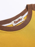Men's Letter Graphic Round Neck Raglan Sleeve T-Shirt - Velora Luxury Fashion