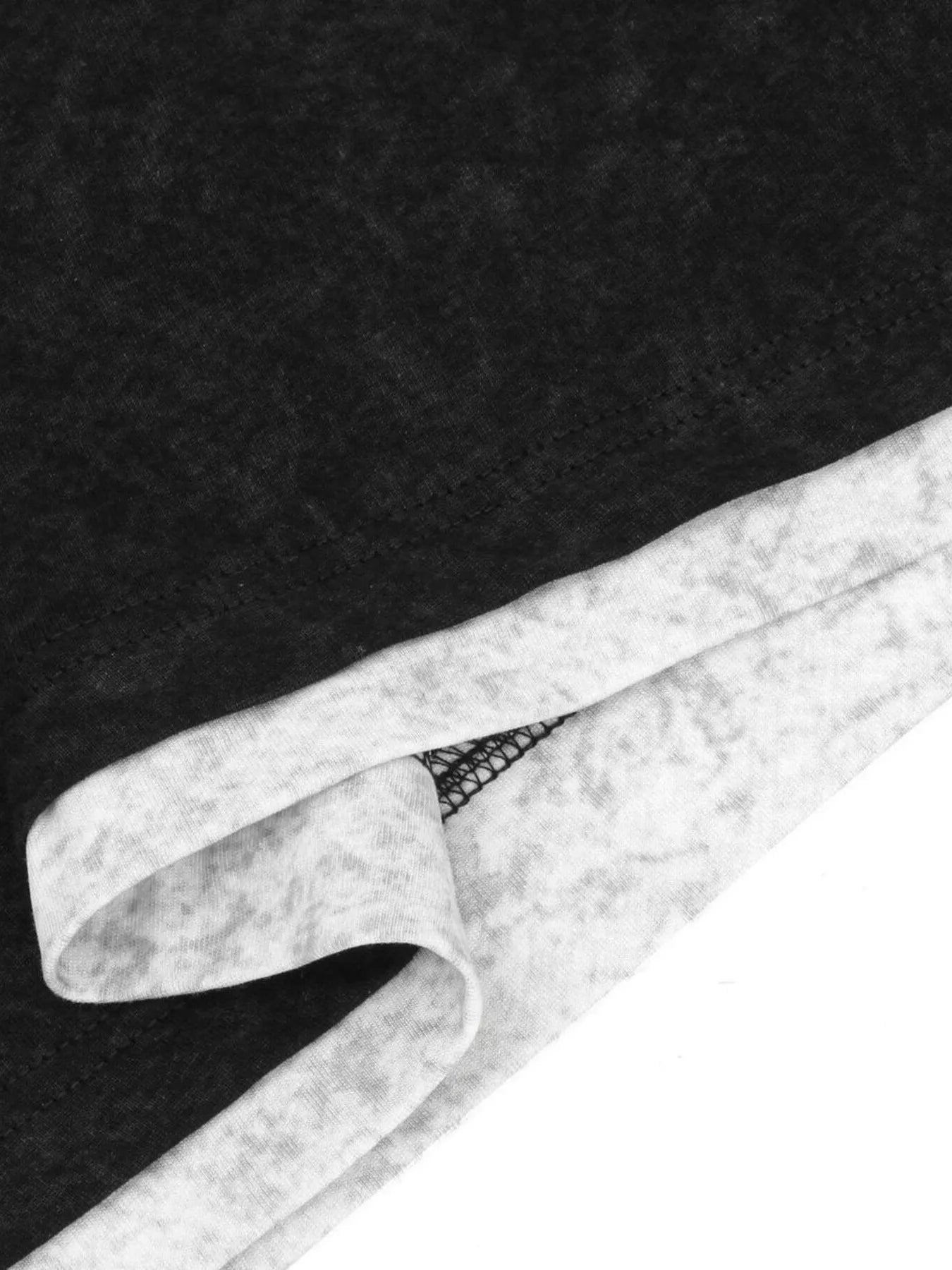 Men's Letter Graphic Round Neck Short Sleeve Contrast Trim T-Shirt - Velora Luxury Fashion