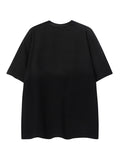Men's Letter Graphic Round Neck T-Shirt - Velora Luxury Fashion