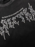 Men's Letter Graphic Round Neck T-Shirt - Velora Luxury Fashion