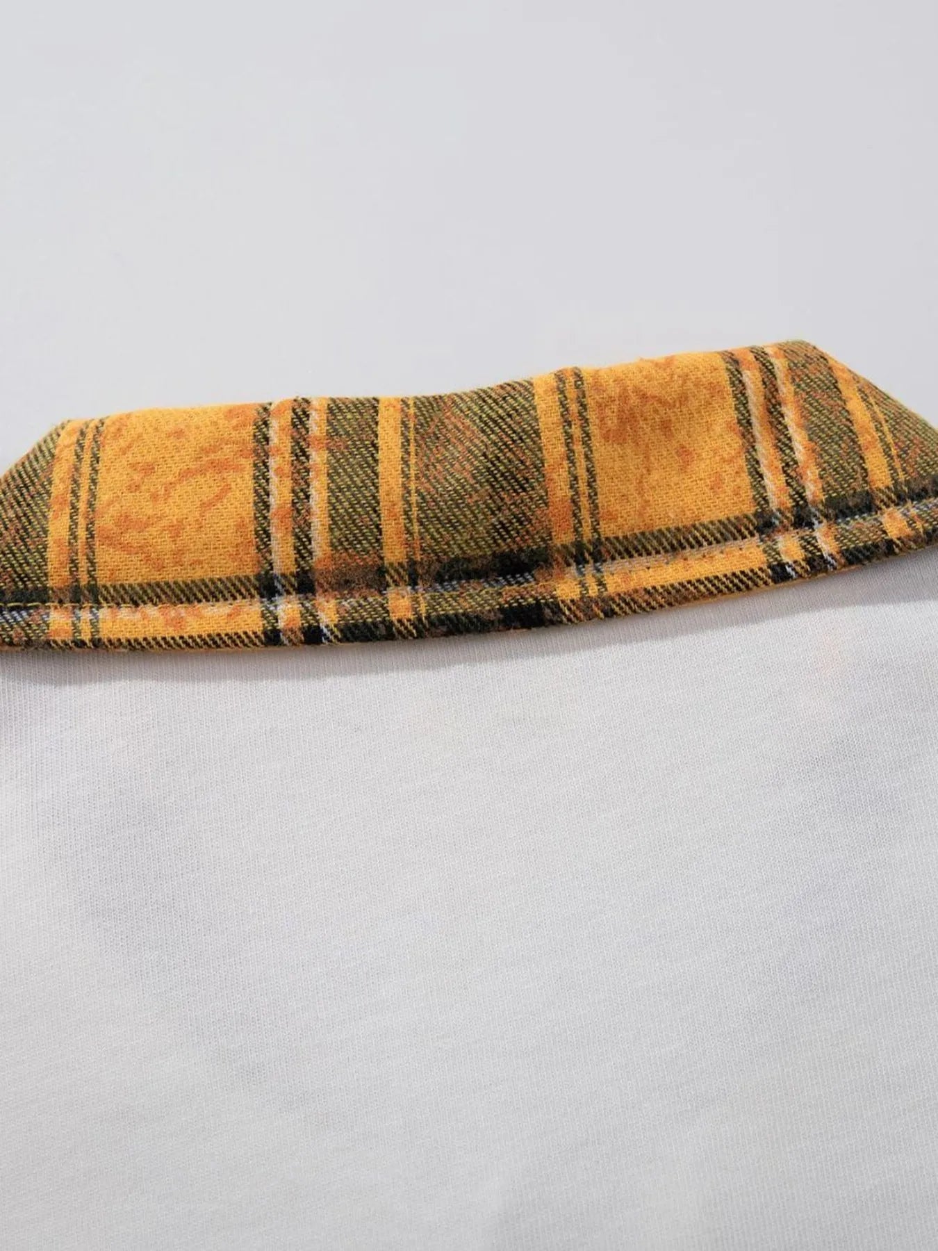 Men's Letter Plaid Collar Short Sleeve Polo - Velora Luxury Fashion