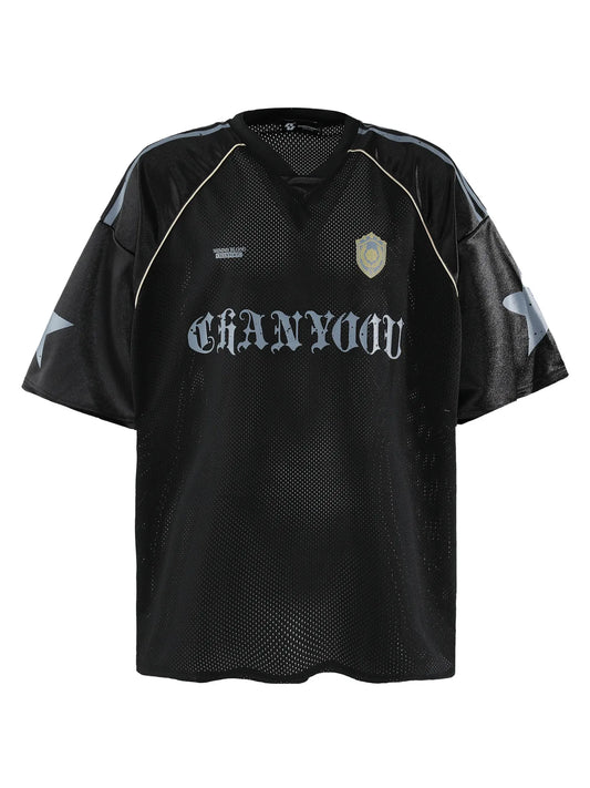 Men's Letter Short Sleeve T-Shirt - Velora Luxury Fashion