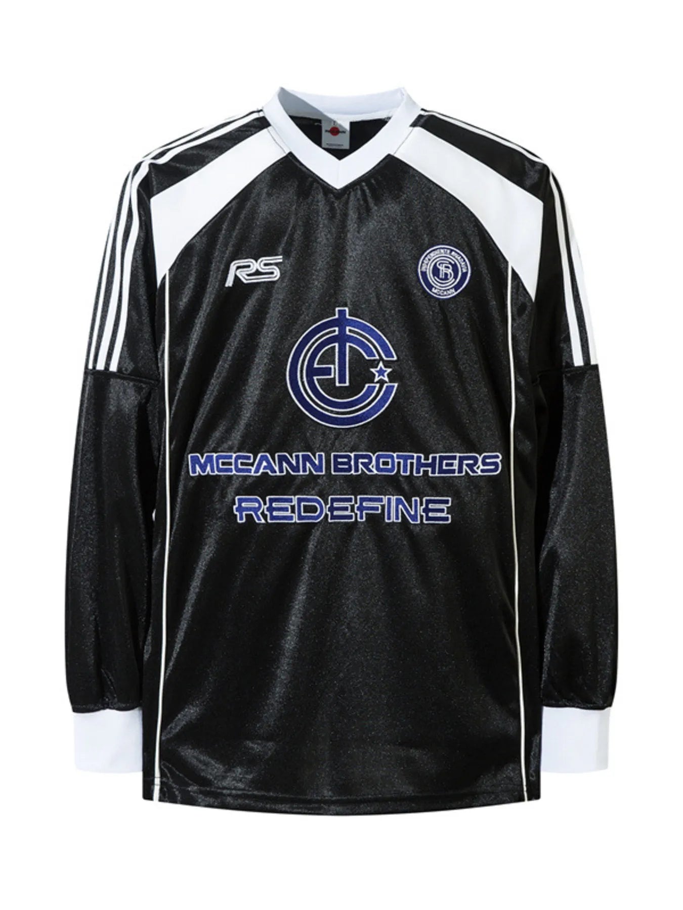 Men's Letter Striped Long Sleeve T-Shirt - Velora Luxury Fashion