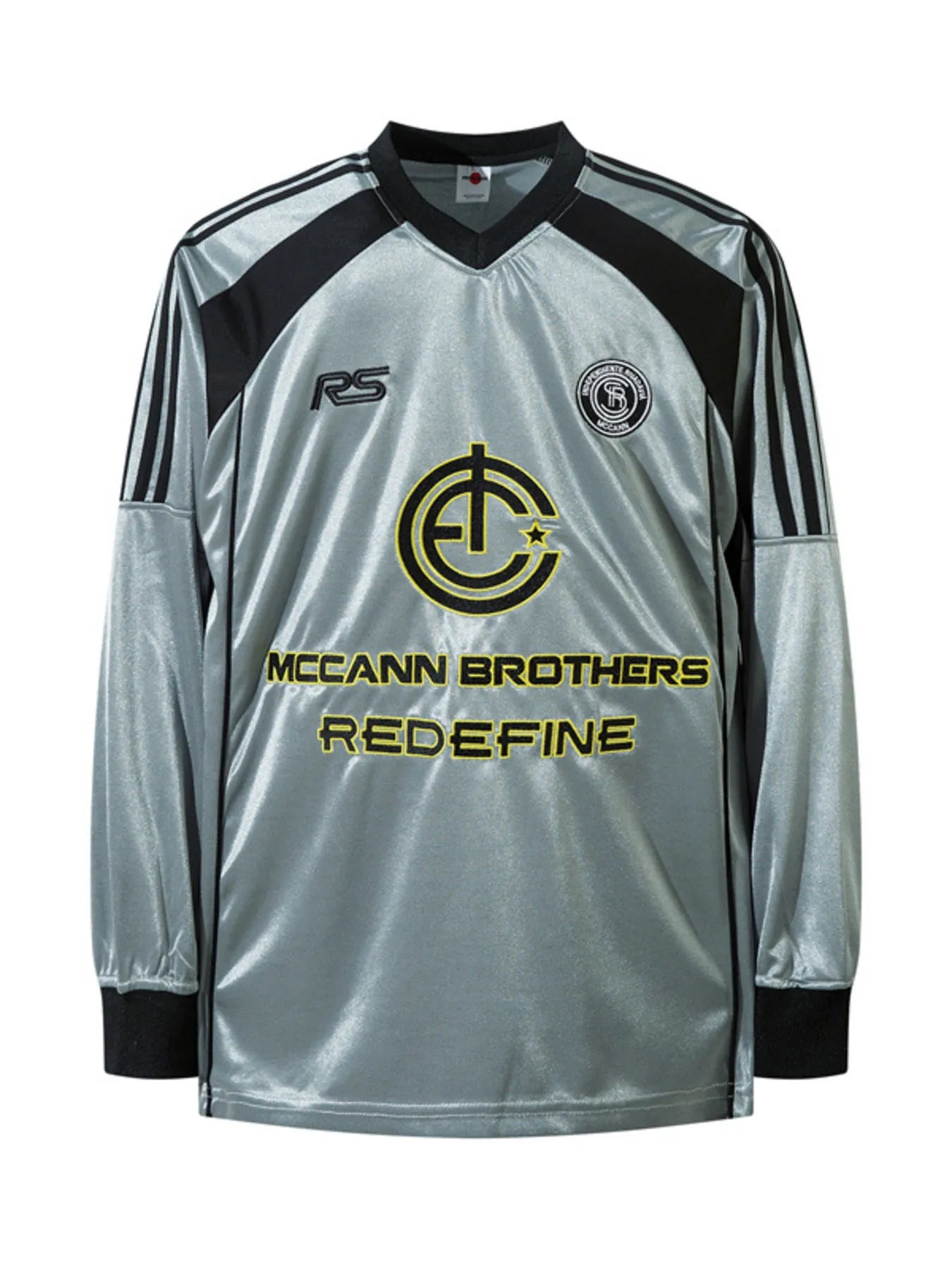 Men's Letter Striped Long Sleeve T-Shirt - Velora Luxury Fashion