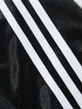 Men's Letter Striped Long Sleeve T-Shirt - Velora Luxury Fashion