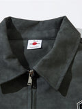 Men's Long Sleeve Zip-Up Jacket - Velora Luxury Fashion